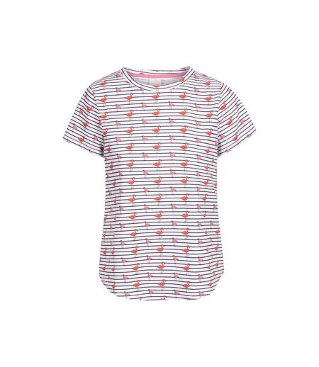 Womens/ladies cara flamingo casual top white Trespass