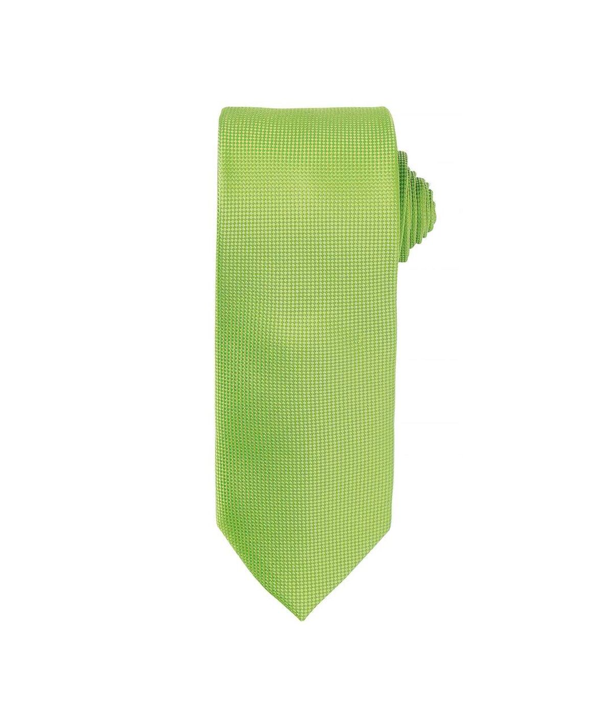 Premier Mens Micro Waffle Formal Work Tie (Lime) (One Size)