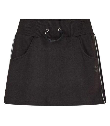 Womens/ladies Originals Ribbed Mini Skirt Black Puma