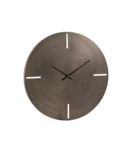Paris Prix - Horloge Murale En Métal Design mat 50cm Gris