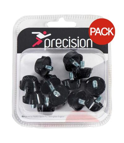 Precision Ultra Flat Rubber Football Boot Studs Set (Black) - UTRD647