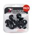 Precision Ultra Flat Rubber Football Boot Studs Set (Black) - UTRD647-1