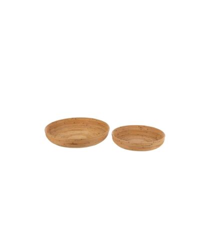 Lot de 2 Coupelles Déco Rotin 50cm Naturel