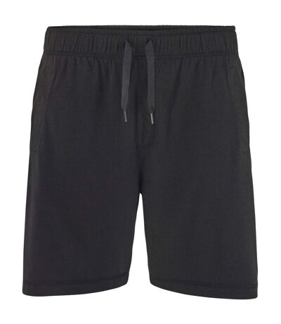 Comfy Co Mens Elasticated Lounge Shorts (Black) - UTRW5320