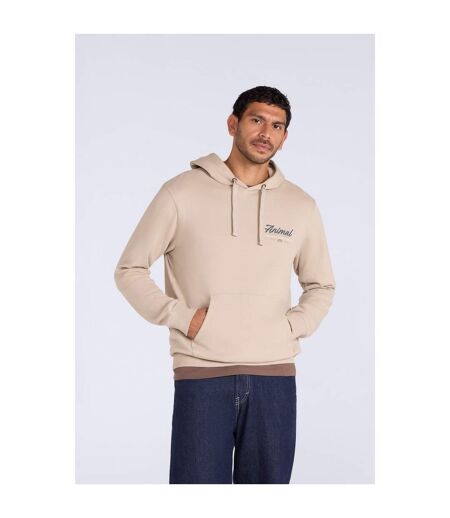 Mens River Organic Hoodie Dark Beige Mountain Warehouse