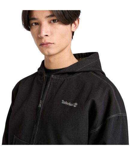 Unisex Adult Regular Full Zip Hoodie Black Timberland