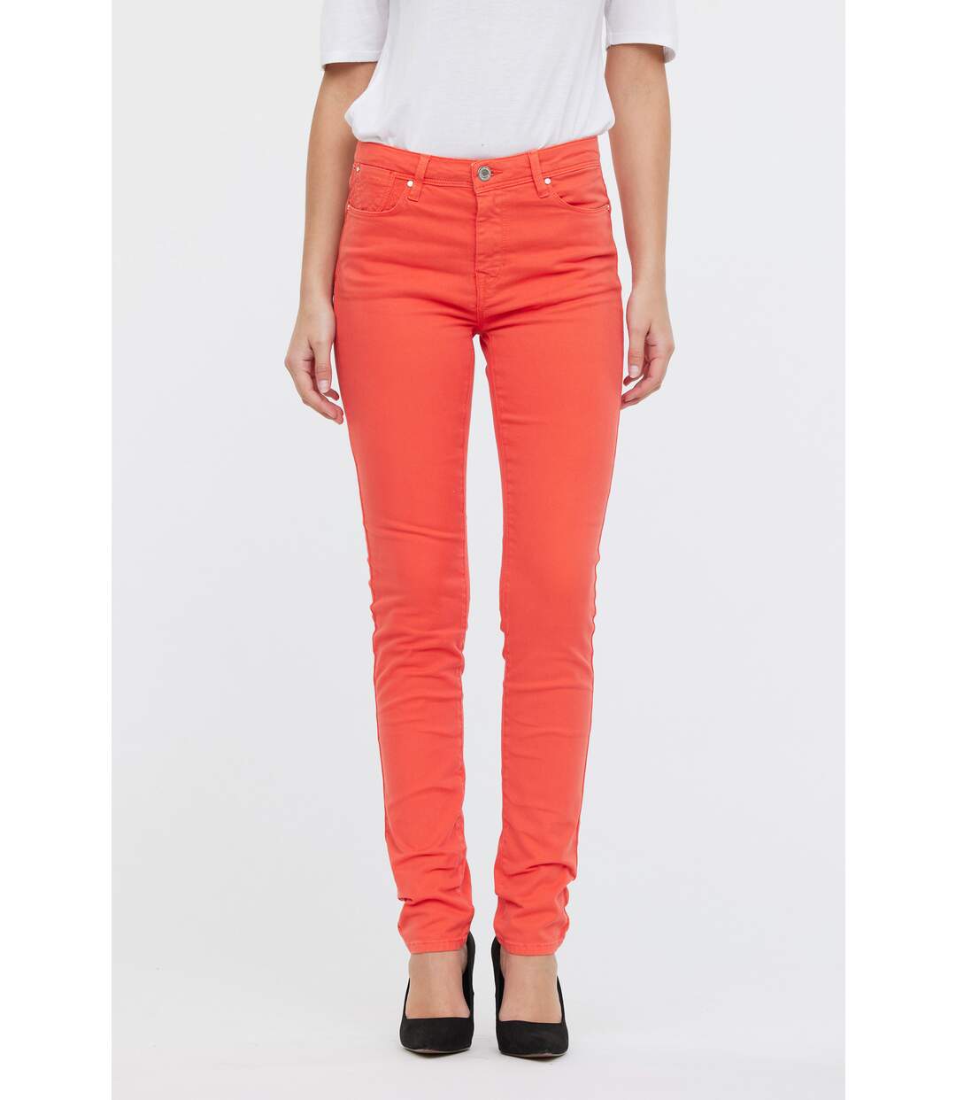 Pantalon coton slim JANA