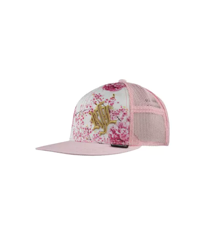 Casquette snapback visière plate avec filet bi-matière Flower Snap Rock'n Free Life