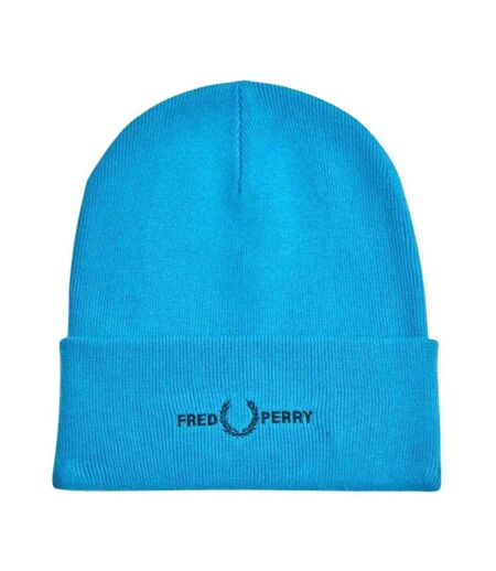 Bonnet Motif/style Logo Brodé Bleu Fred Perry