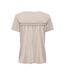 T-Shirt beige femme only free life - s-2