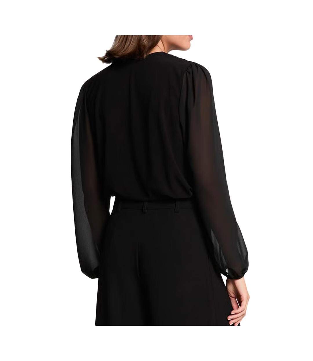 Blouse noir femme morgan thival-2