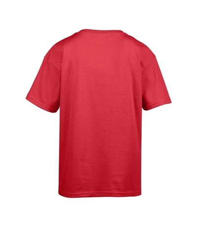 T-shirt softstyle homme rouge Gildan