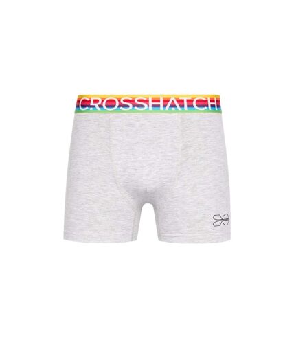 Pack of 3  Mens rainbow boxer shorts  multicoloured Crosshatch