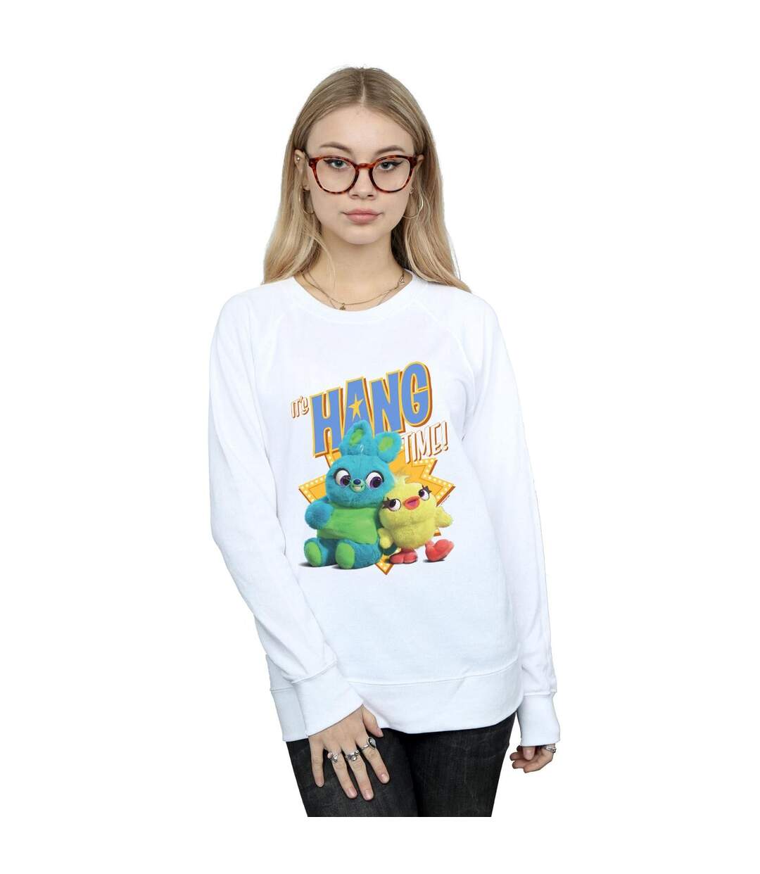 Disney Sweatshirt Womens/Ladies Toy Story 4 It's Hang Time (Blanc) - UTBI42069-2