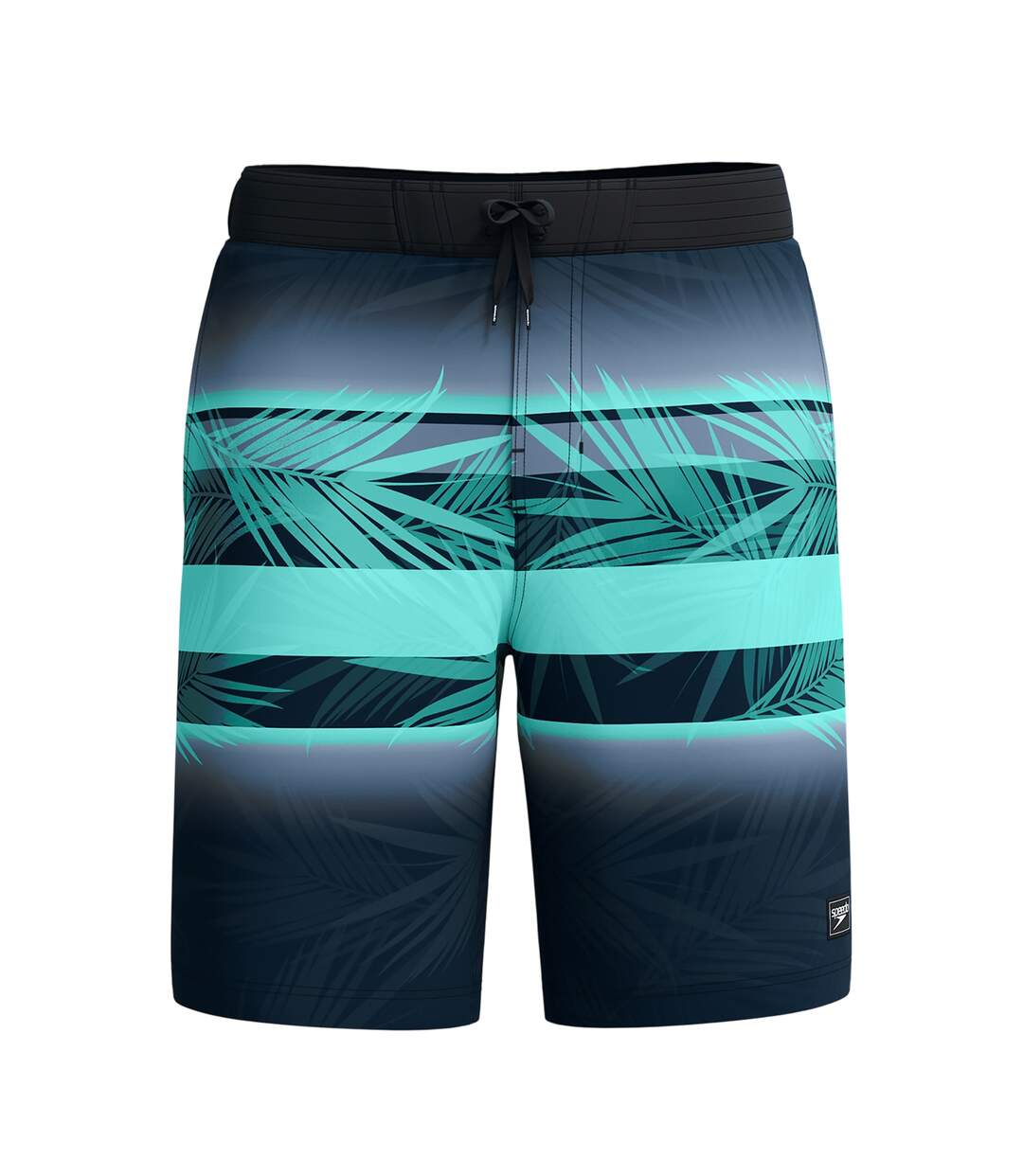 Mens Bondi Board Shorts Black Blue Speedo-2