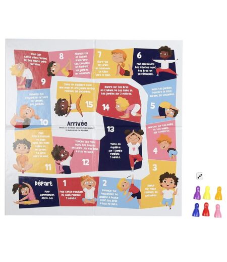 Jeu Enfant Les Mouvements 28cm Multicolore