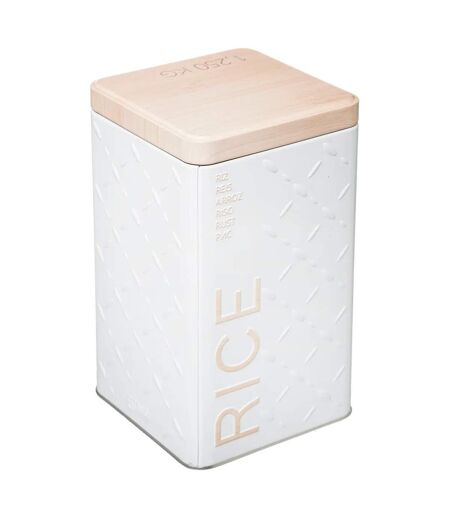Boîte à Riz Scandi 18cm Blanc