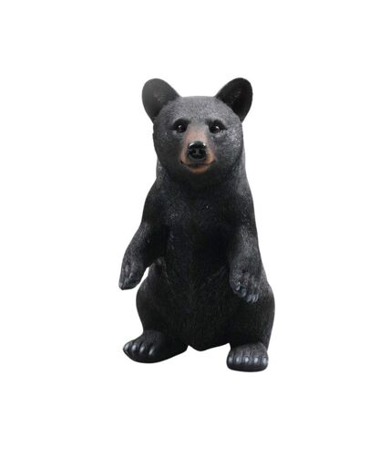 Ours noir en résine 40 cm Debout