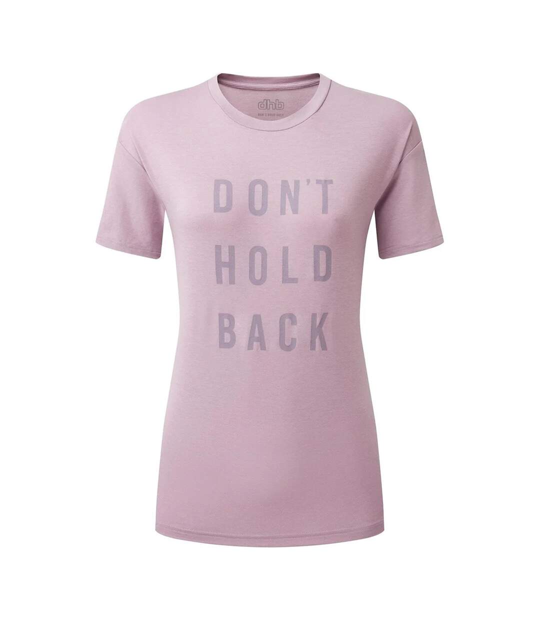 Womens/ladies Dont Hold Back T-shirt Purple Dhb-1