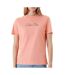 T-shirt rose femme calvin klein jeans ss 20s classic logo - s-1