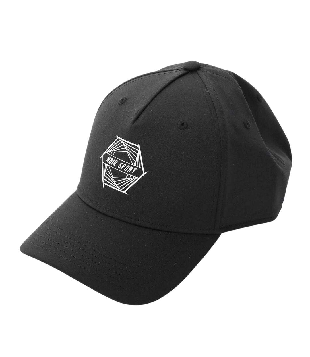 Mens Baseball Cap White Black Societe Noir-1