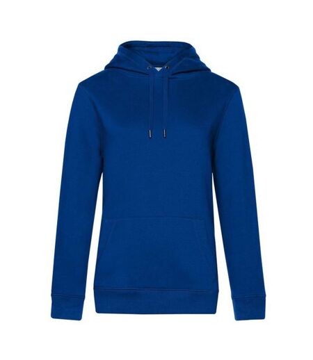 Womens/ladies queen hoodie bleu royal B&C