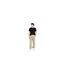 Mens Diagonal Jogging Bottoms Dark Sand Off White-1