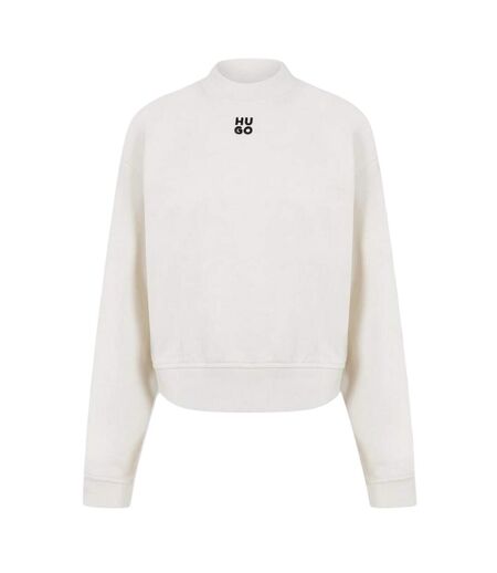Womens/ladies Logo Hoodie Off White Hugo