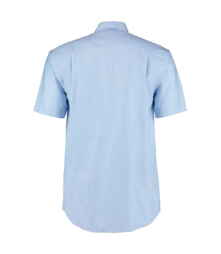Chemise À Manches Courtes Hommes Bleu Clair Kustom