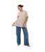 Womens/ladies Swing Smock Panel T-shirt Dress Mushroom Brave Soul-4