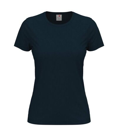 Womens/ladies classic tee marina blue Stedman