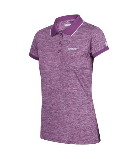 Polo manches courtes remex femme violet coucher de soleil Regatta