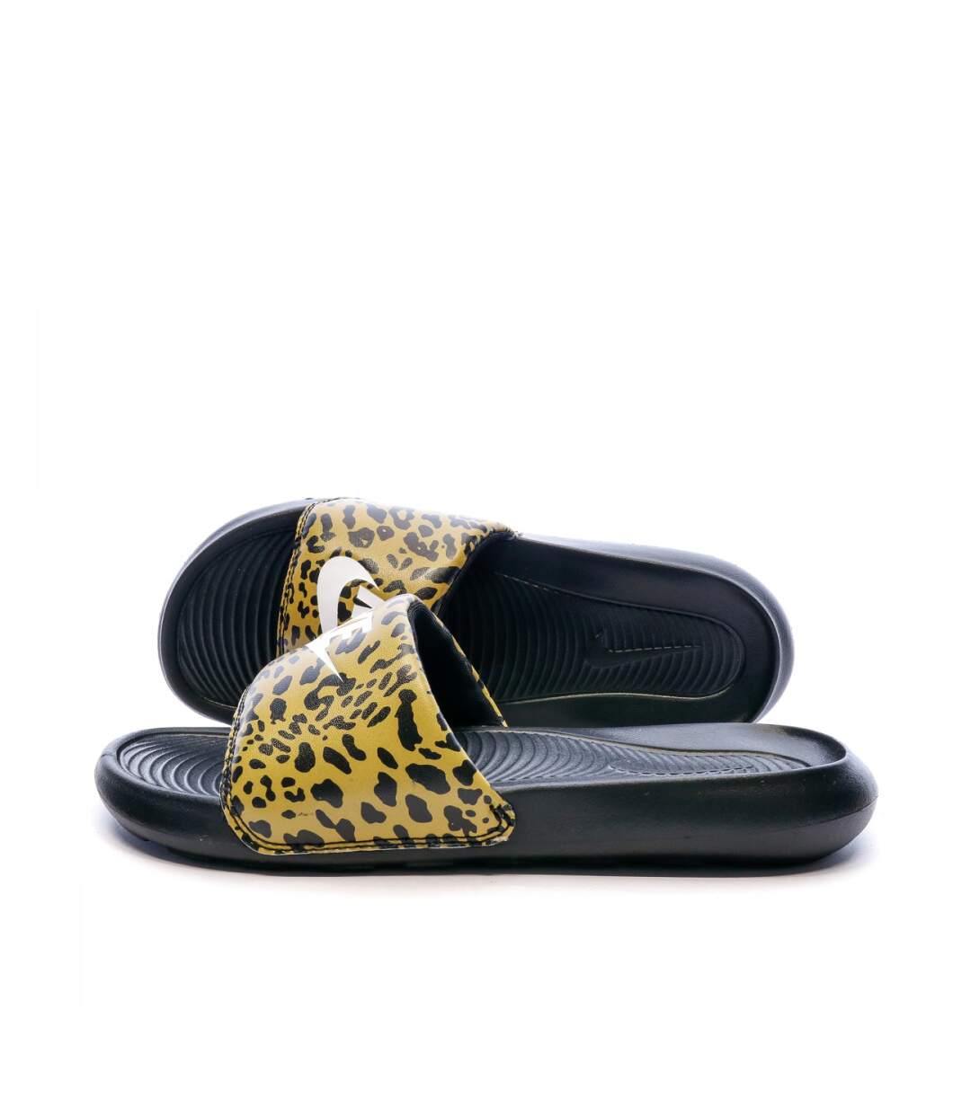 Claquettes noir/léopard femme nike victori one - 36.5-2