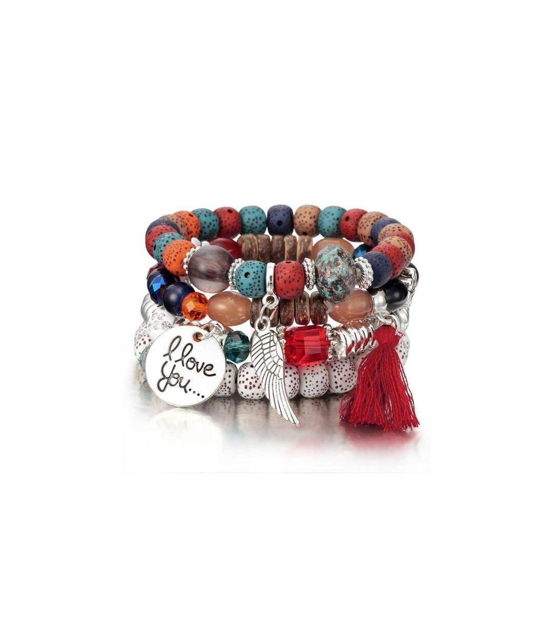 Bracelet Amour et Fantaisies Rouge-1