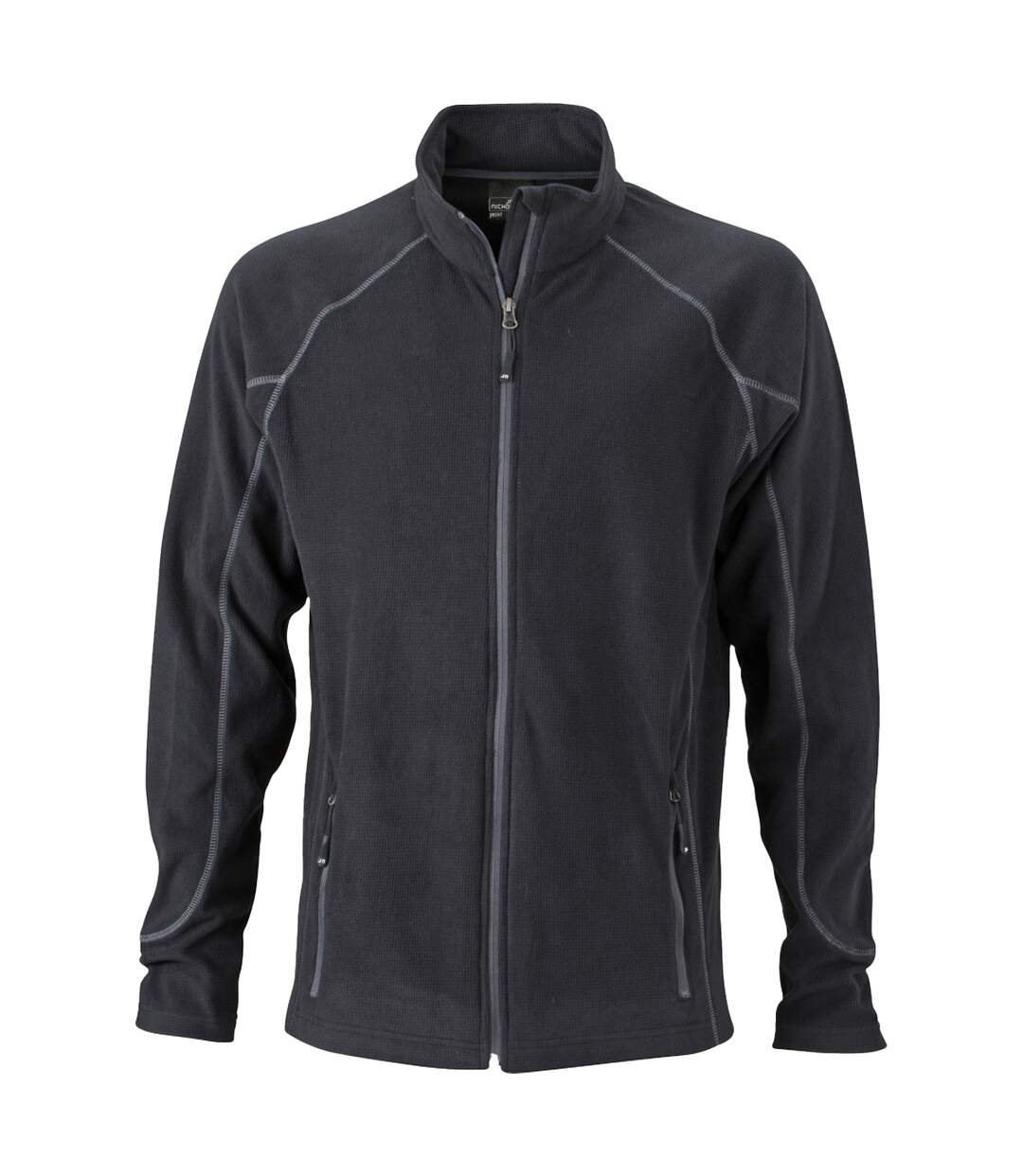 Veste Polaire Homme Noir Carbone James And Nicholson-1