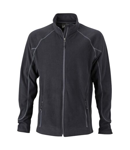 Veste Polaire Homme Noir Carbone James And Nicholson
