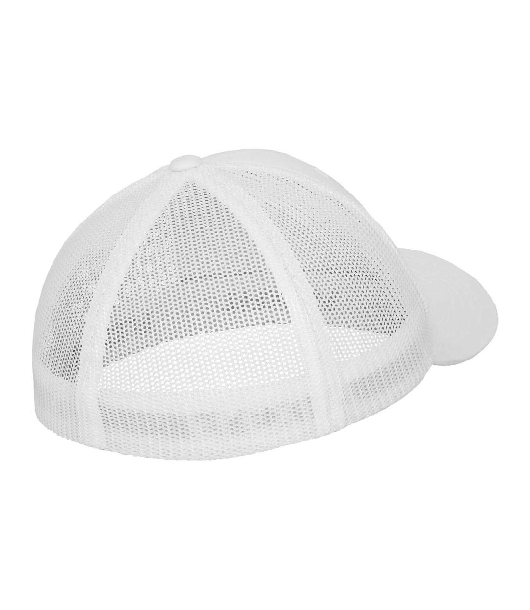 Casquette Trucker Adulte Blanc Flexfit-2