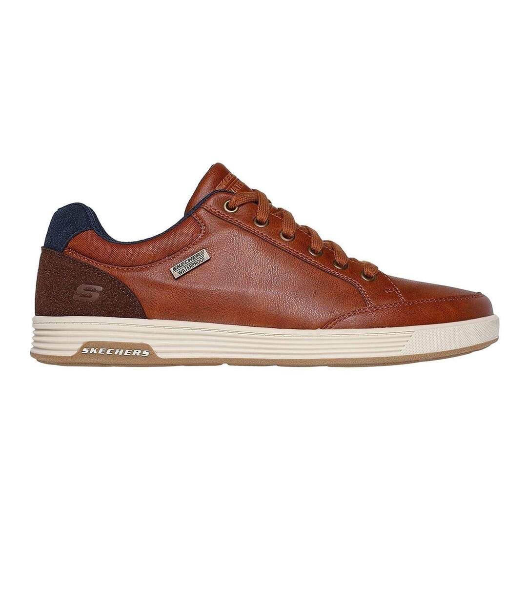 Chaussures Cavell Sparkman Homme Marron Clair Skechers-1