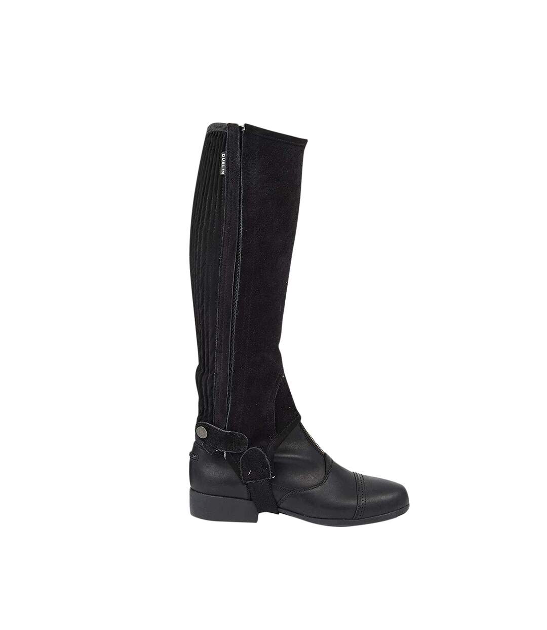 Unisex Suede Half Chaps Ii Black Dublin-1