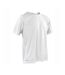 Mens Quick Dry Short-sleeved T-shirt Blanc Spiro-1