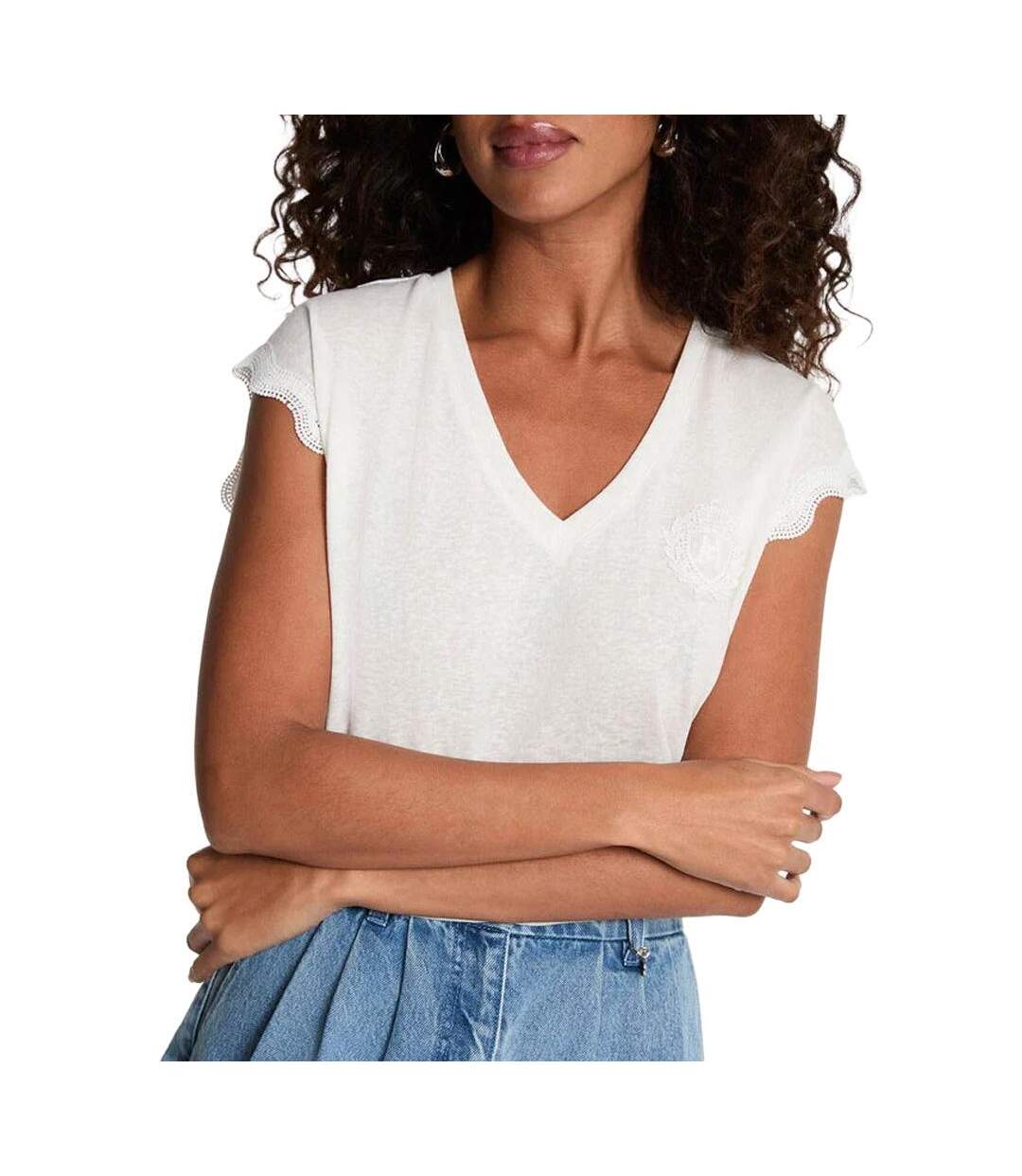 T-shirt blanc femme morgan decume-1