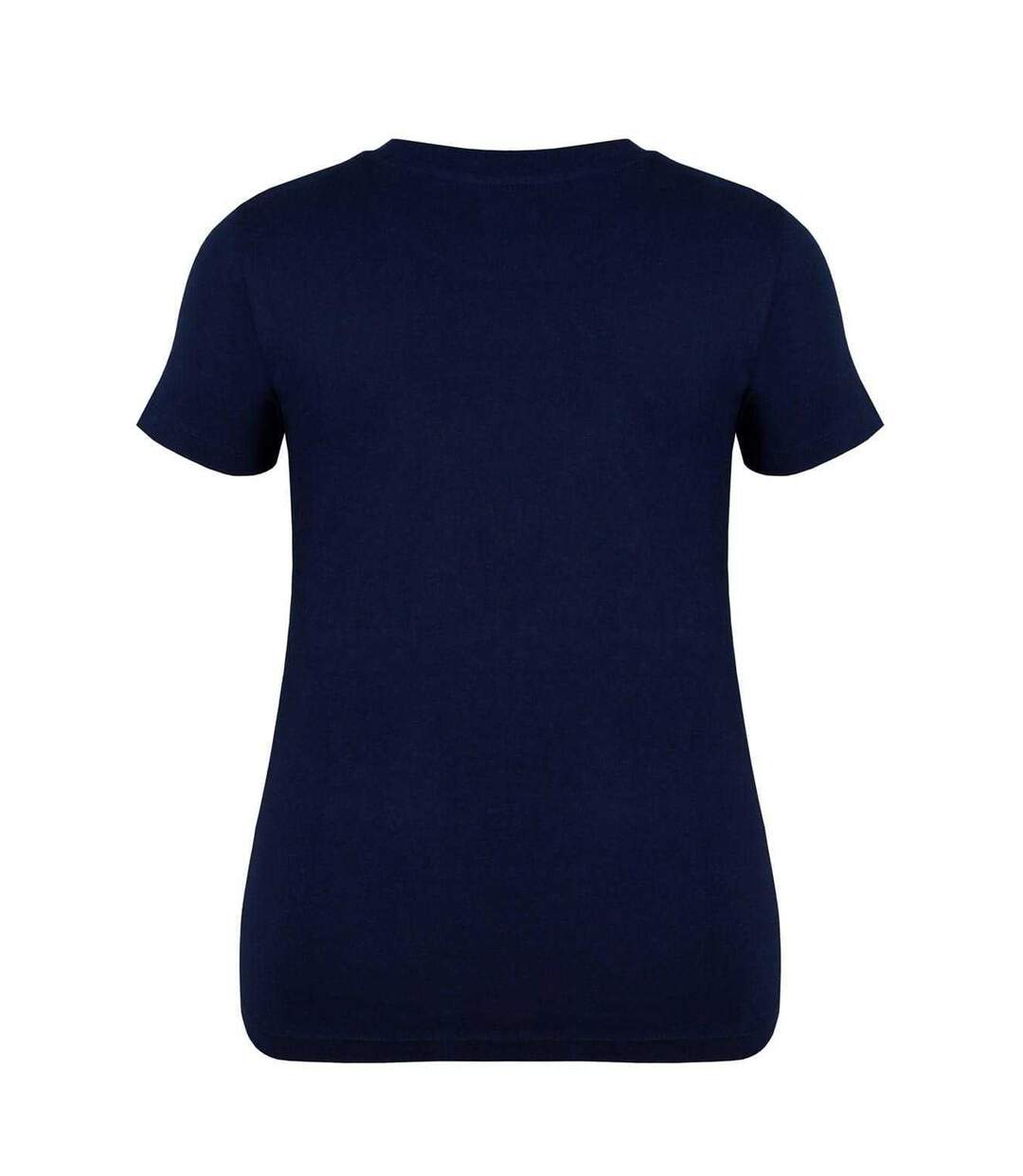 Womens/ladies Classic Floral Logo T-shirt Navy Blue Lee Cooper-2
