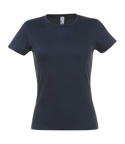 SOLS Womens/Ladies Miss Short Sleeve T-Shirt (Navy) - UTPC289