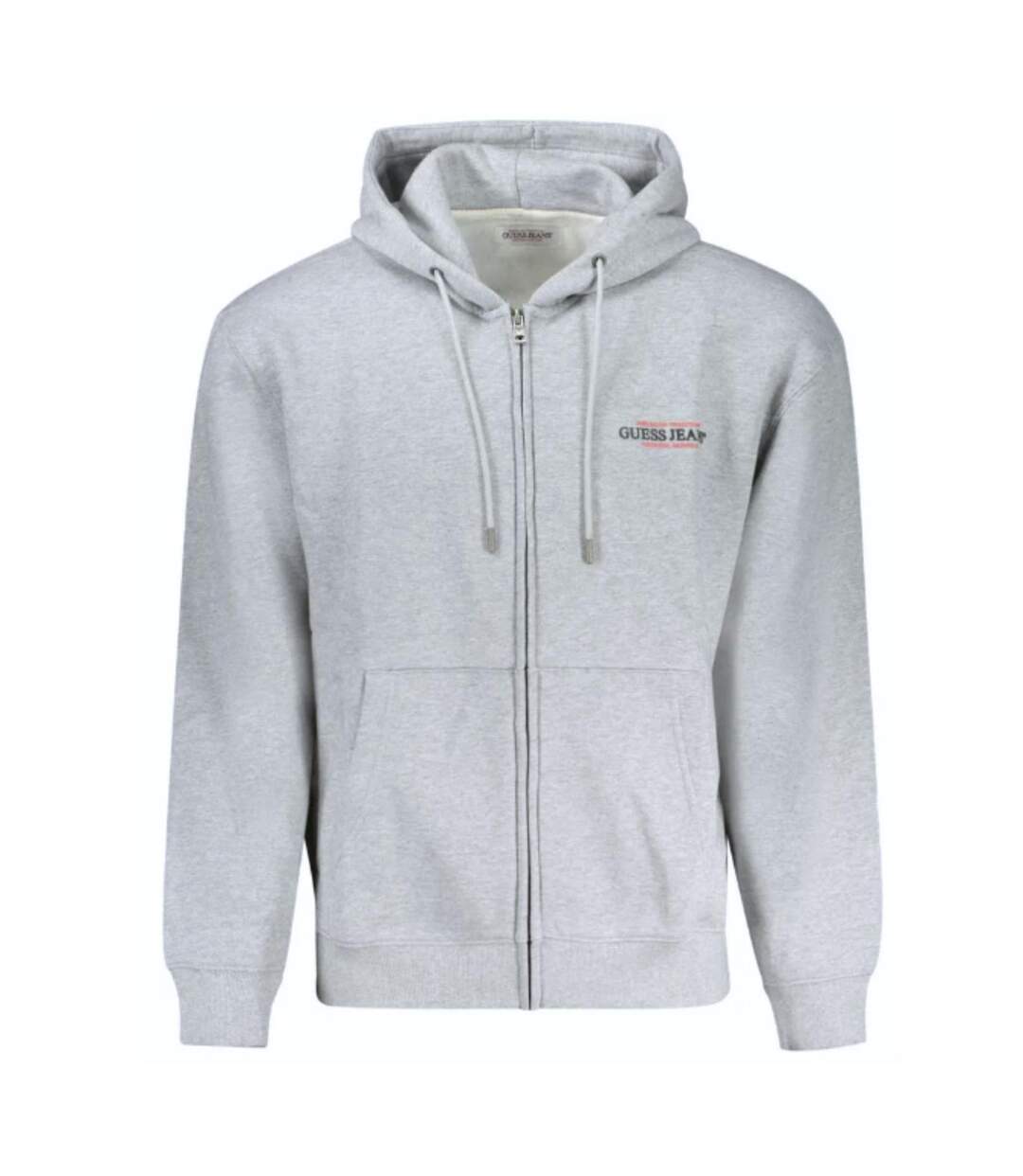 Veste À Capuche Motif/style Logo Jeans Daring Ocean Homme Gris Guess-2