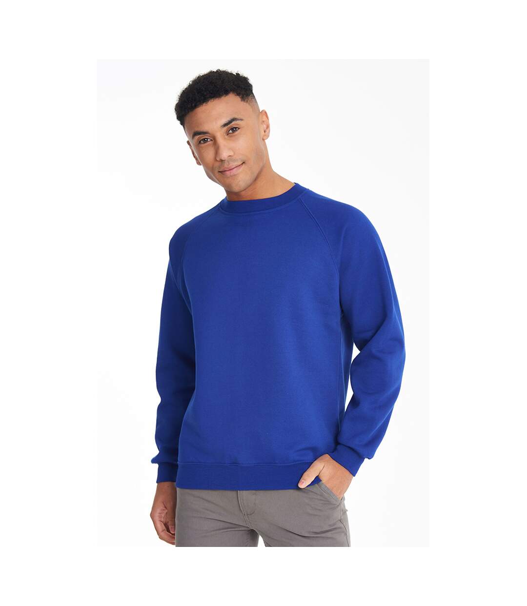 Sweatshirt homme bleu roi Maddins