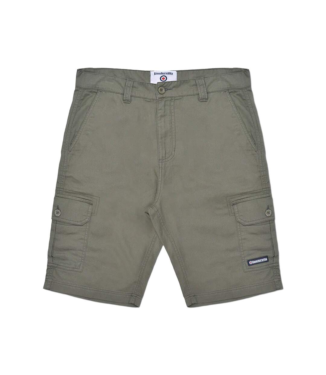 Short à poches ss24 homme vert kaki Lambretta-1