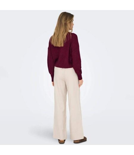 Cardigan Carol Nice Femme Bordeaux Only