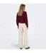 Cardigan Carol Nice Femme Bordeaux Only-4