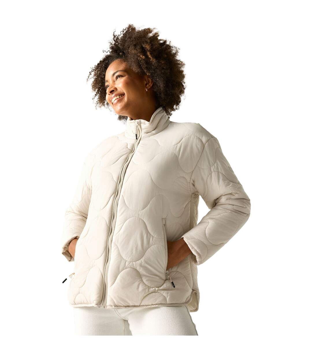 Doudoune Matelassée Carlotte Femme Blanc Cassé Regatta-1