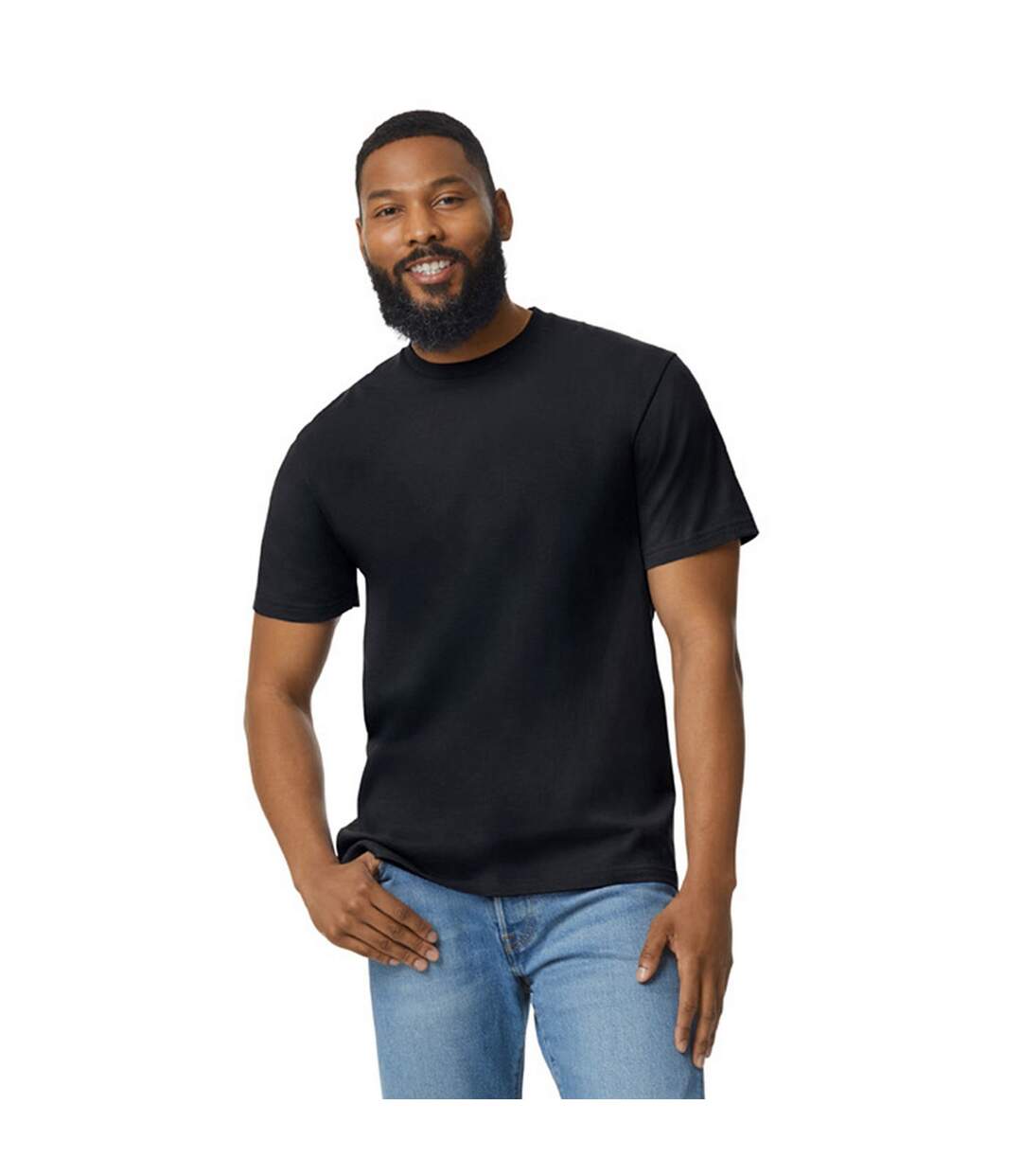 T-shirt Softstyle Homme Noir Gildan-2
